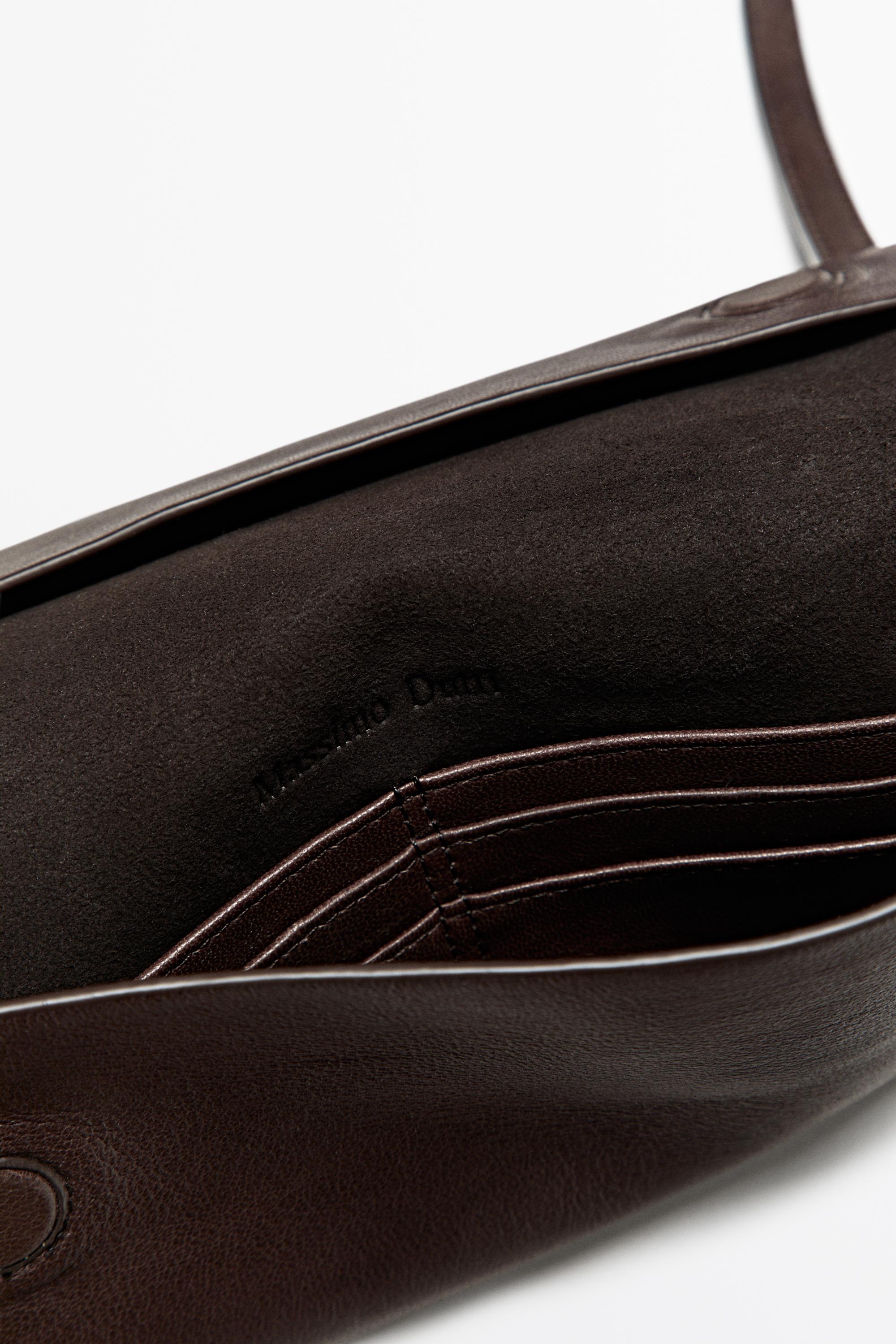 Nappa leather crossbody bag